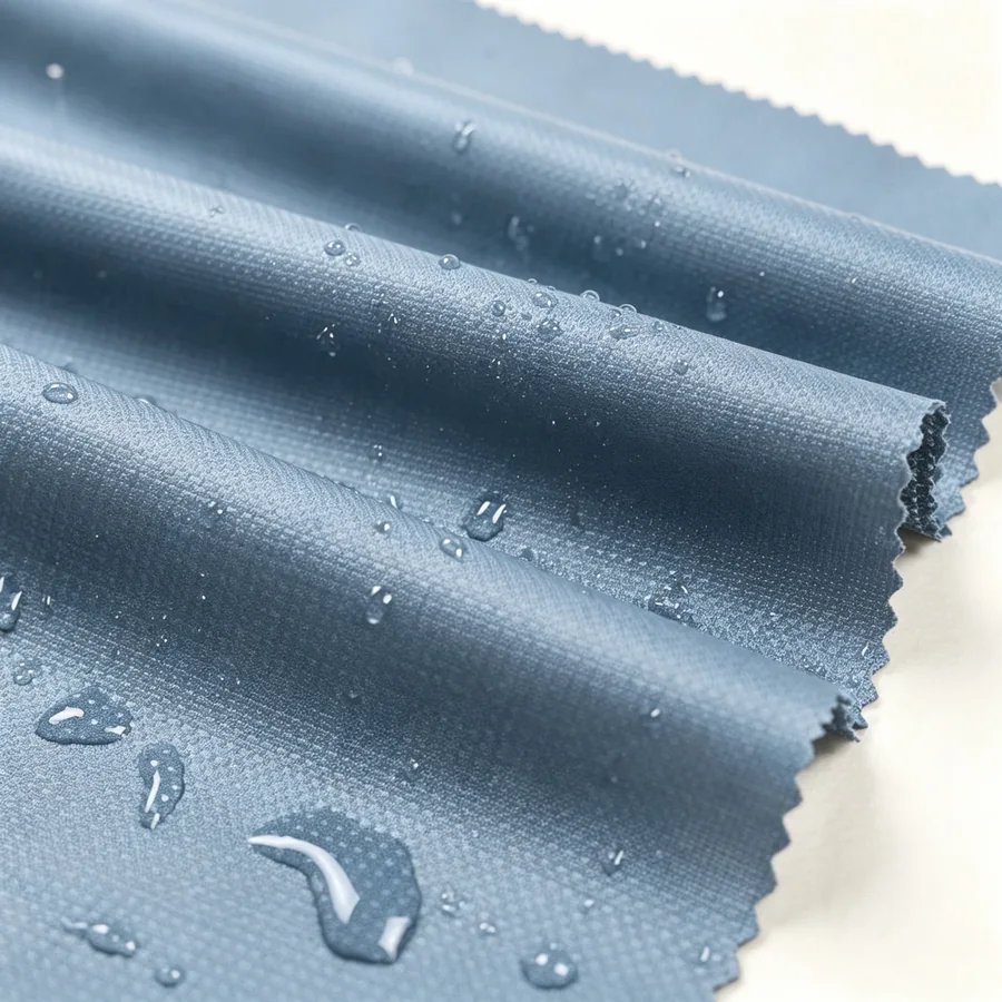 Close-up coated fabric surface