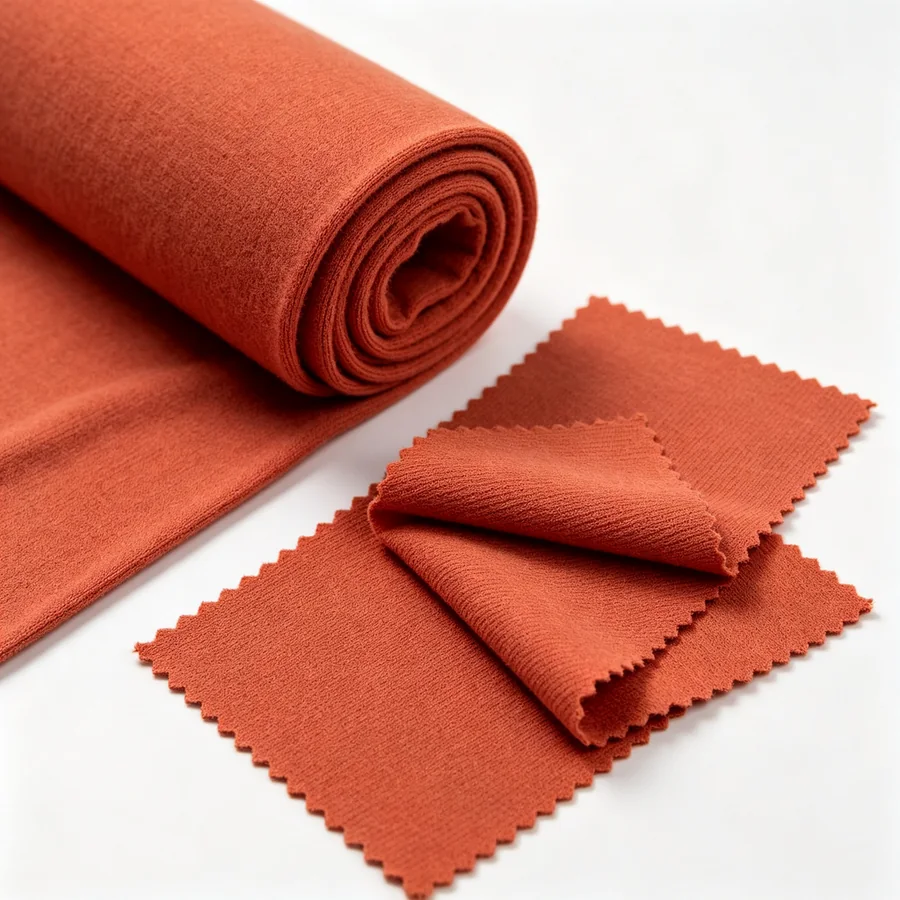 Close-up cotton blend fabric folds