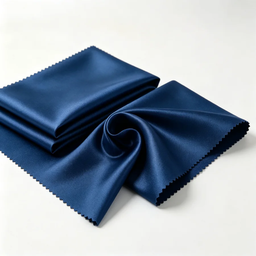 Close-up custom lining fabric folds
