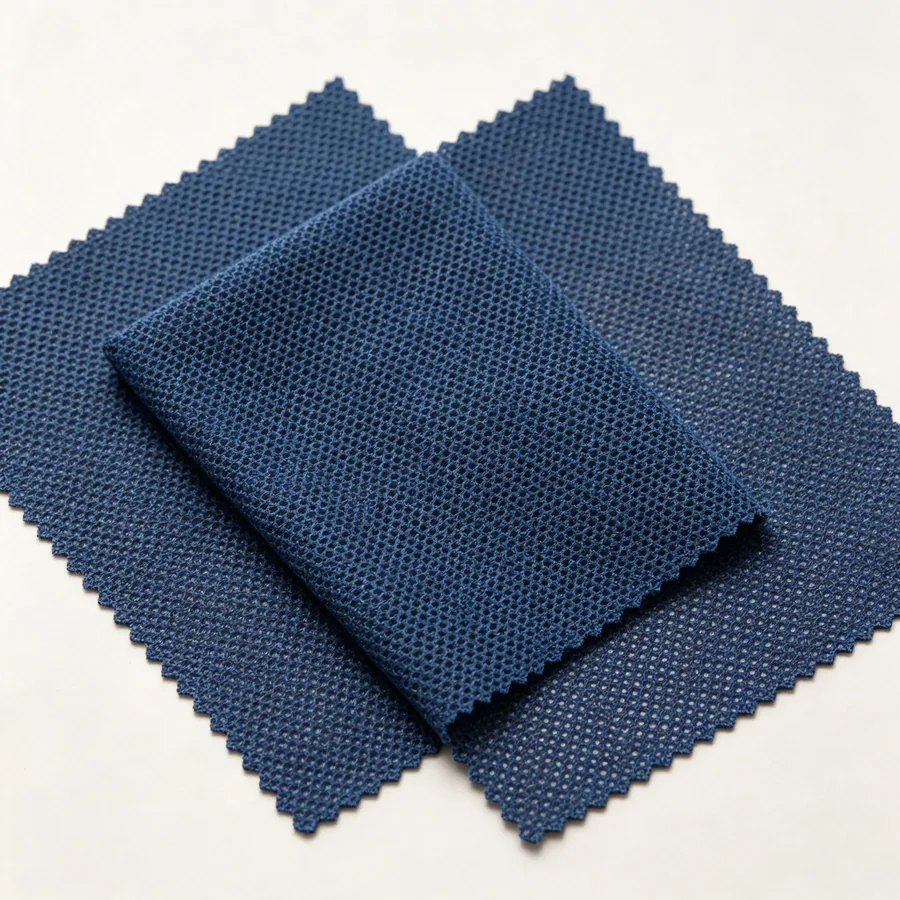 Close-up breathable mesh texture
