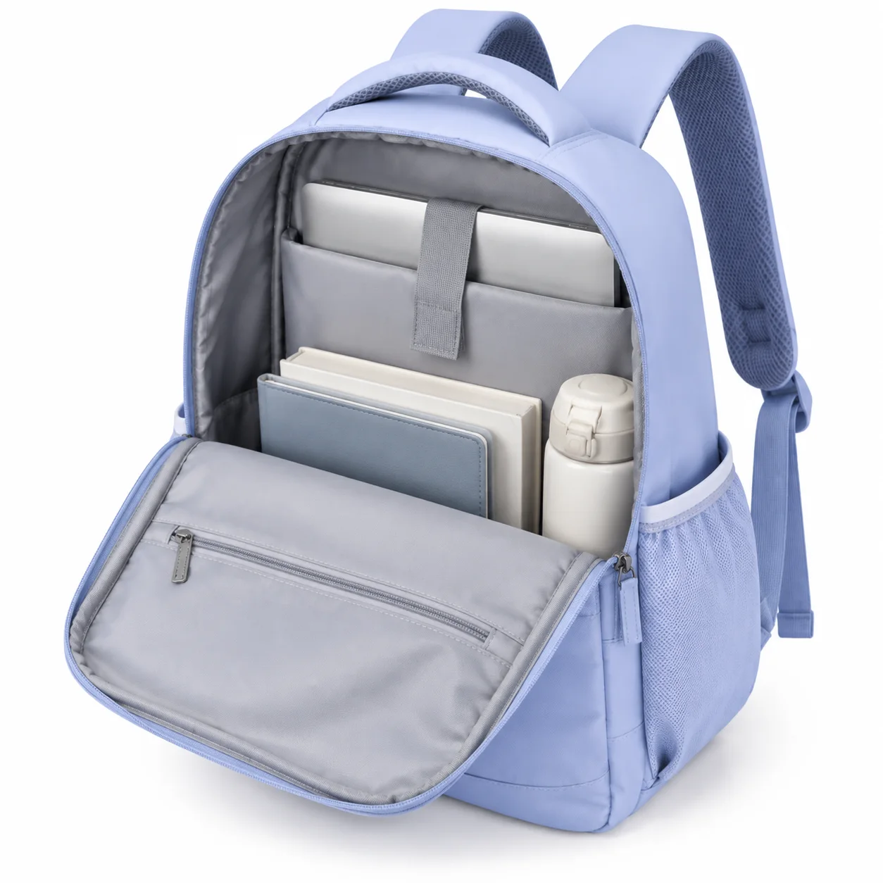 Voyager 20L Laptop Travel Backpack — Organized interior
