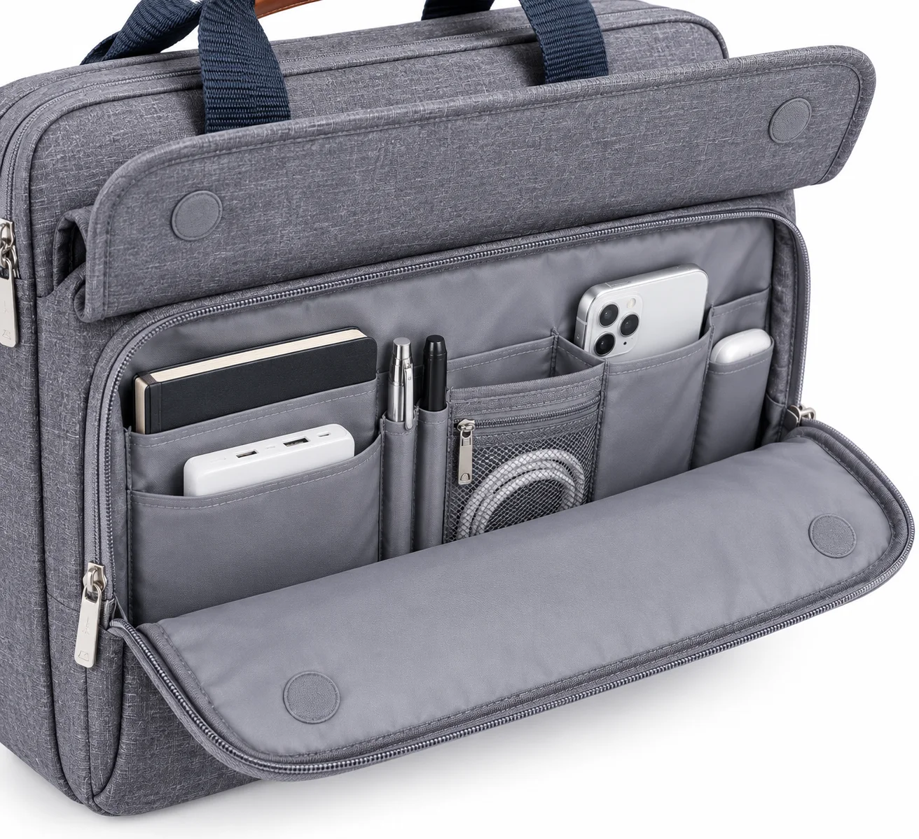 UrbanPro Laptop Briefcase — Organizer panel