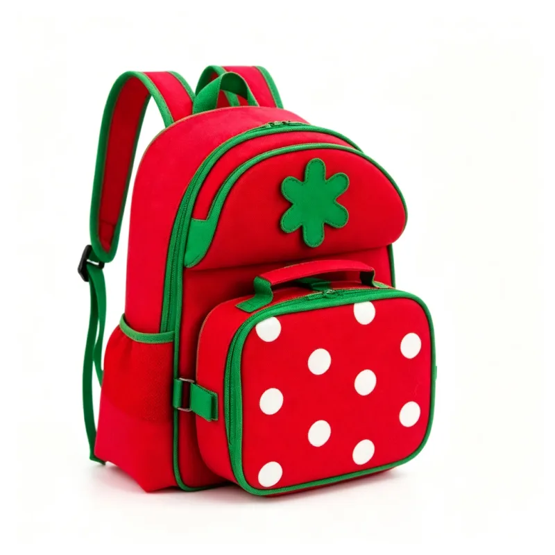 Strawberry Kids Backpack & Lunch Bag Set main product view