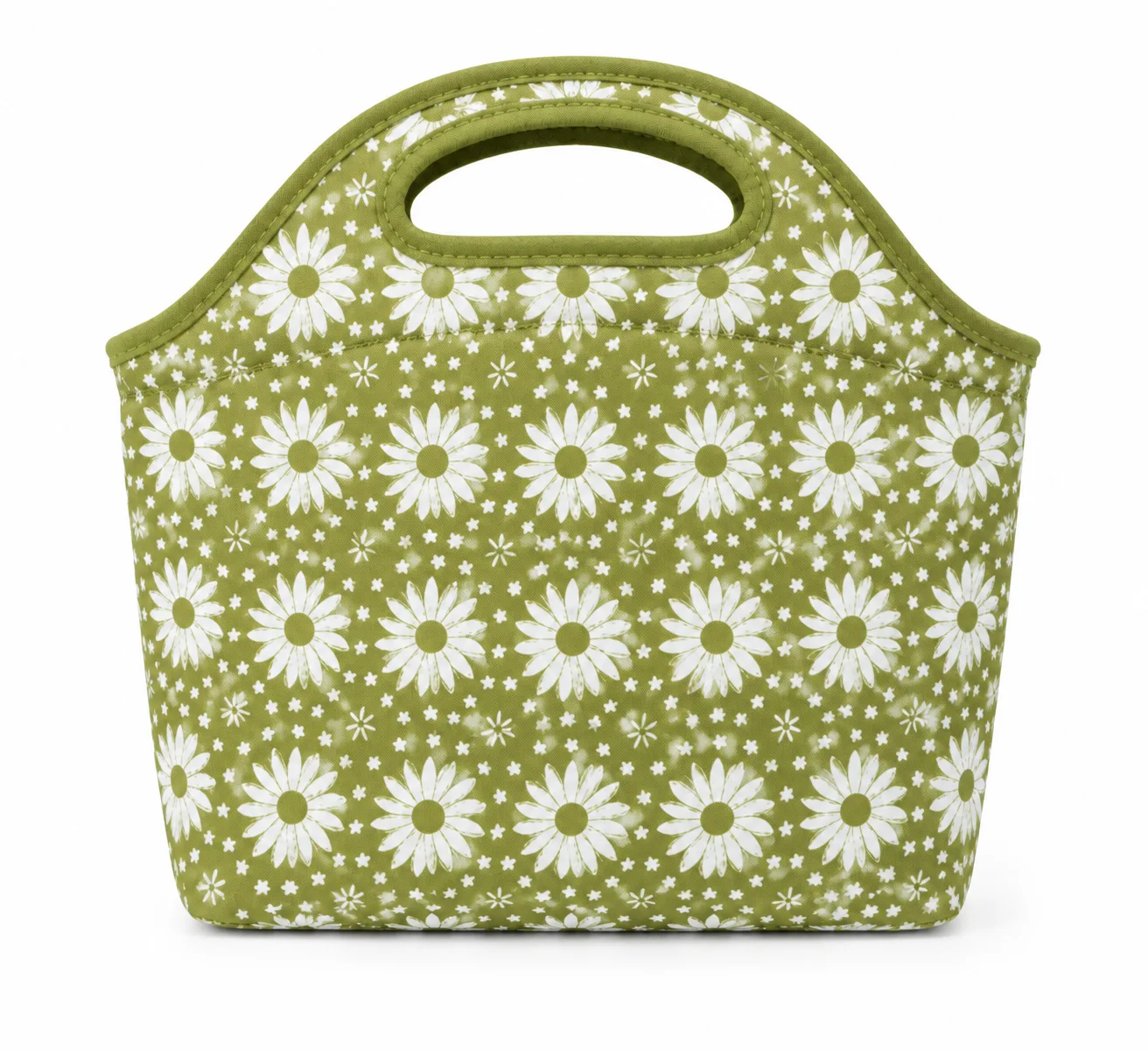 Daisy Floral Cooler Tote Bag – Insulated Lunch Bag for Work, Picnic, Travel & Outdoor Activities