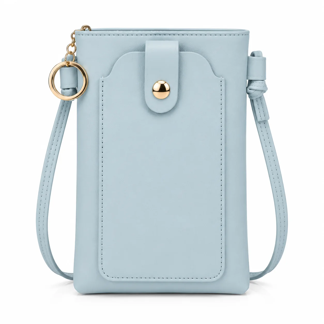 Women's Leather Phone Crossbody Bag – Compact Shoulder Purse for Phone, Cards, Keys & Everyday Essentials