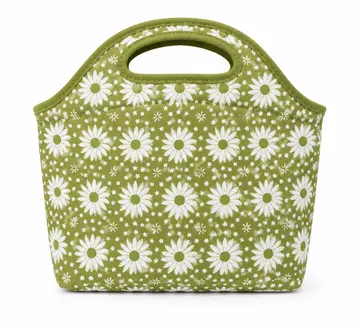 Daisy Floral Cooler Tote Bag – Insulated Lunch Bag for Work, Picnic, Travel & Outdoor Activities - Image 1