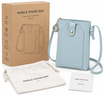 Women's Leather Phone Crossbody Bag – Compact Shoulder Purse for Phone, Cards, Keys & Everyday Essentials - Image 6