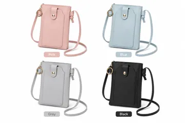 Women's Leather Phone Crossbody Bag – Compact Shoulder Purse for Phone, Cards, Keys & Everyday Essentials - Image 4
