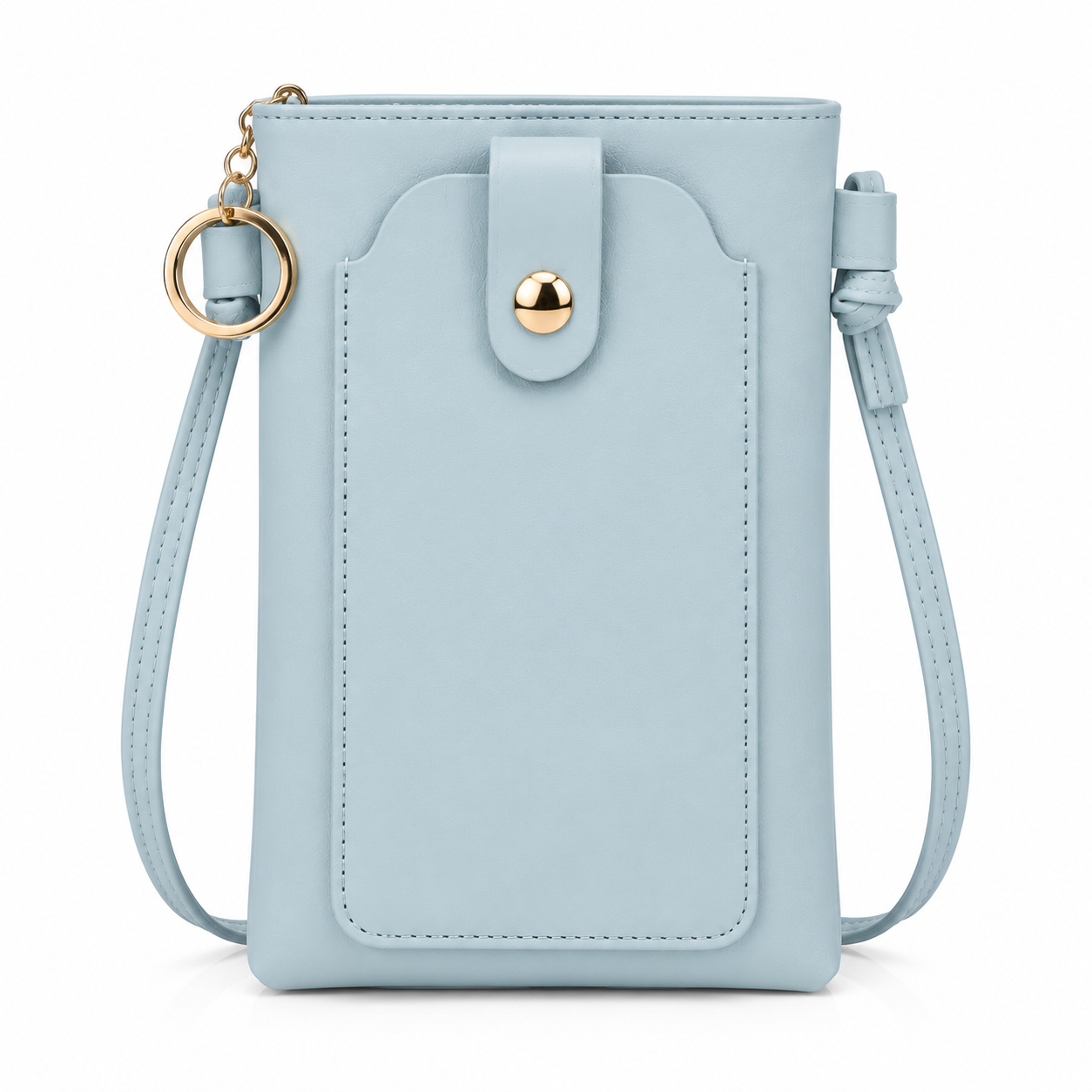 Women's Leather Phone Crossbody Bag – Compact Shoulder Purse for Phone, Cards, Keys & Everyday Essentials